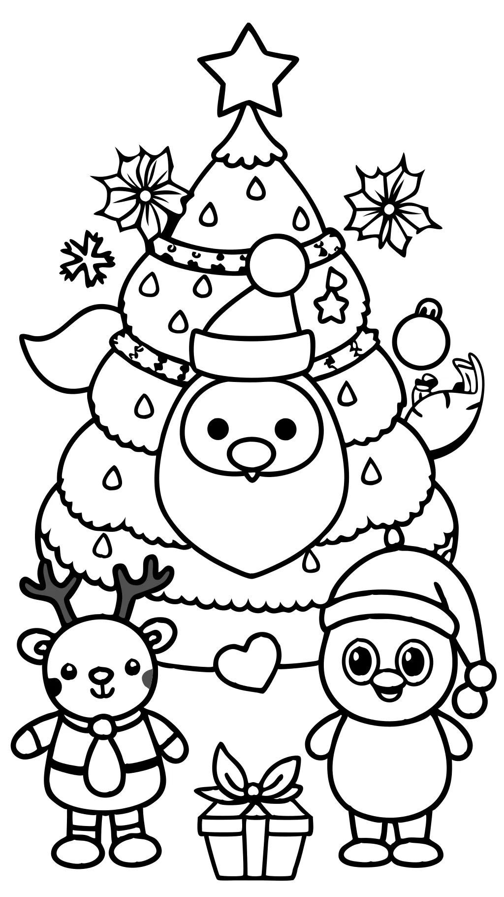 christmas color pages for preschoolers